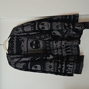 Disney nightmare before Christmas open front cardigan